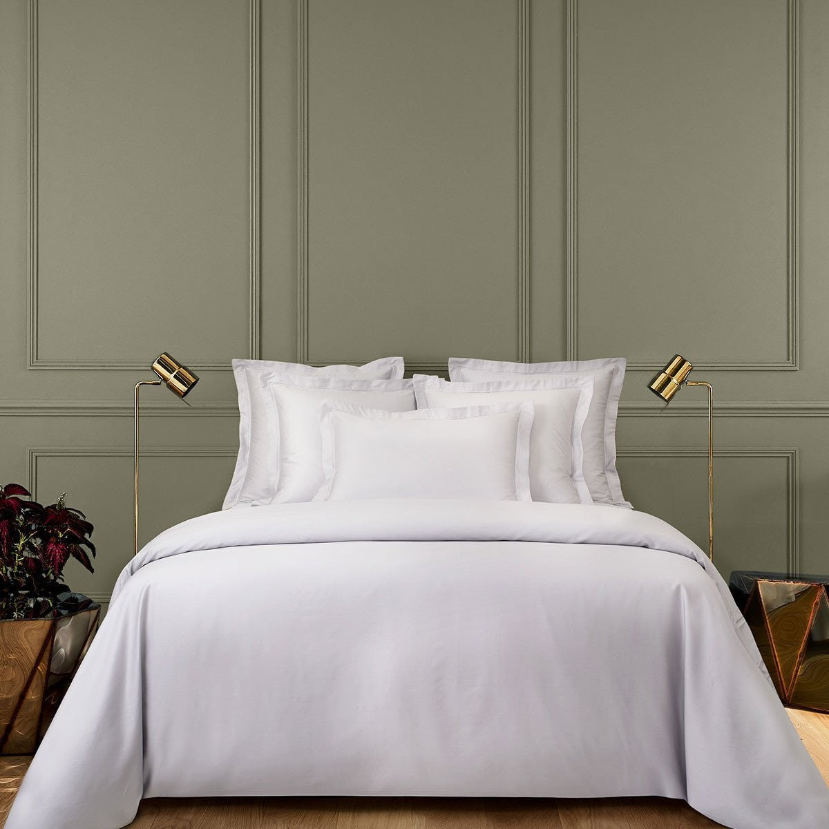 Yves Delorme Triomphe Duvet Cover - Silver